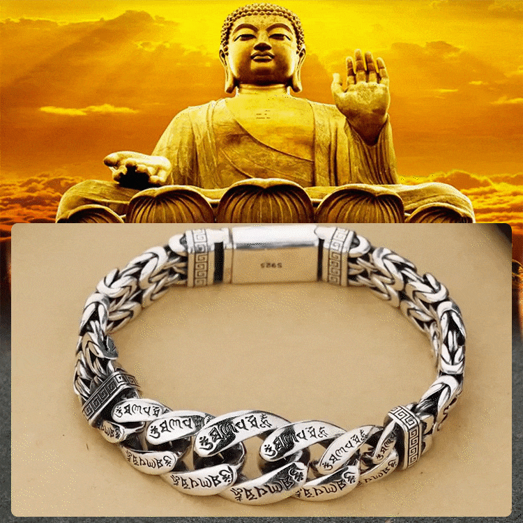 Six-syllabled Sanskrit Mantra Braided Lucky Bracelet