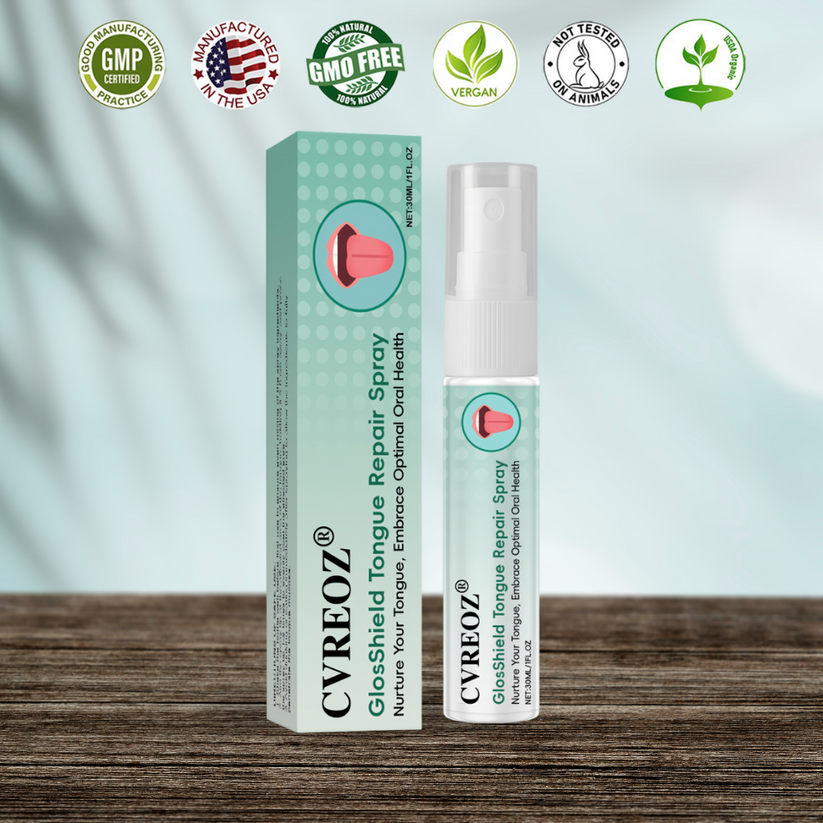 🔥 Special Deal: 70% OFF ⏰ CVREOZ® GlosShield Tongue Repair Spray 👅
