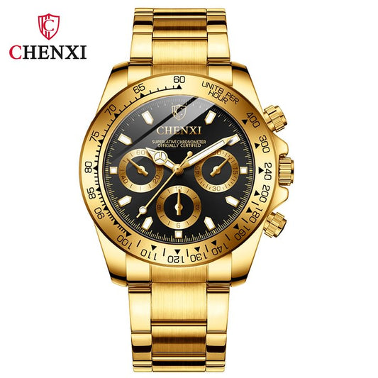 🧡MJAA™-Waterproof business men's gold watch