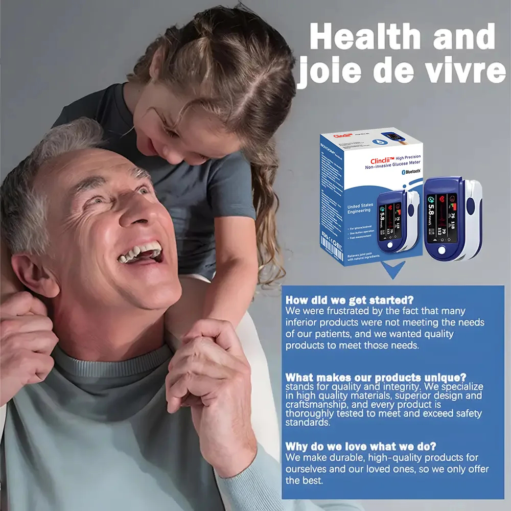 Clinclii™ High Precision Non-Invasive Blood Glucose Meter👨⚕️ is clinically certified to be & 99.9% accurate