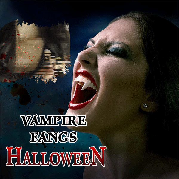 【🔥HOT SALE - 40% OFF】 Retractable Halloween Vampire Fangs