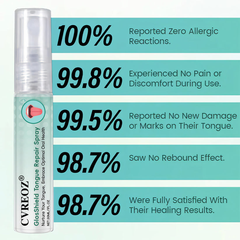 🔥 Special Deal: 70% OFF ⏰ CVREOZ® GlosShield Tongue Repair Spray 👅