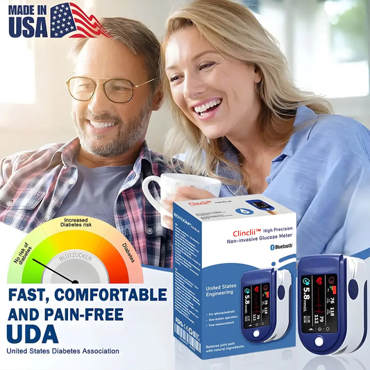 Clinclii™ High Precision Non-Invasive Blood Glucose Meter👨⚕️ is clinically certified to be & 99.9% accurate