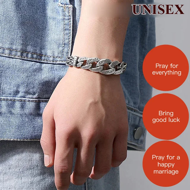 Six-syllabled Sanskrit Mantra Braided Lucky Bracelet