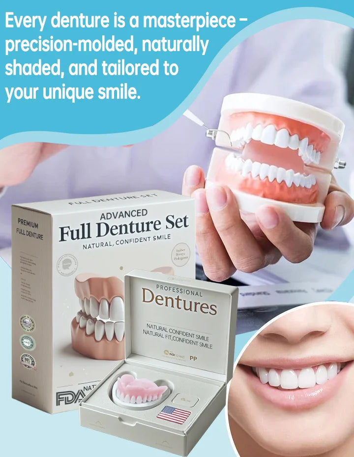 NESLEMY-🦷Advanced Customized Full Denture Set🦷 (⏰Limited time discount last 30 minutes⏰)
