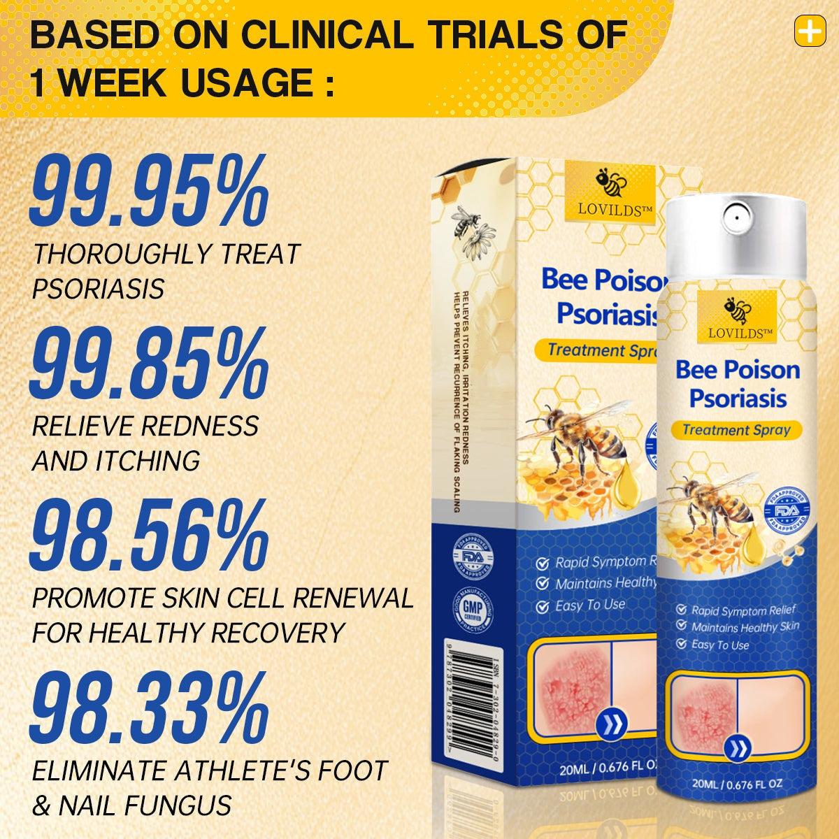 LOVILDS™ PsoriaHeal Bee Venom Psoriasis Treatment Spray pro