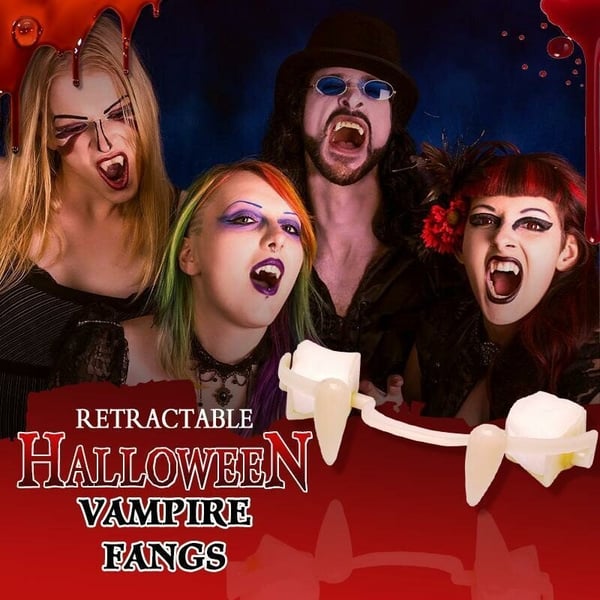 【🔥HOT SALE - 40% OFF】 Retractable Halloween Vampire Fangs