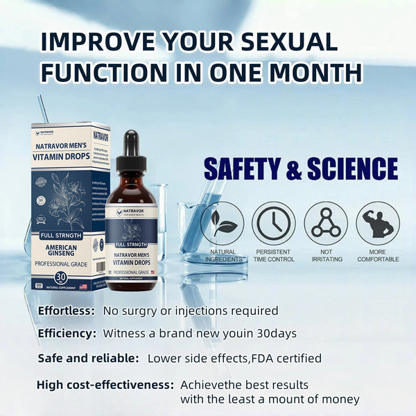 🌈🌞Gentleman's Rescue Plan🌞🔥90-Day Free Returns💰NATRAVOR Men's Vitamin Drops