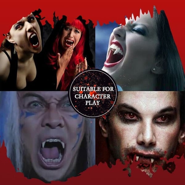【🔥HOT SALE - 40% OFF】 Retractable Halloween Vampire Fangs