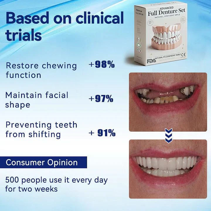 NESLEMY-🦷Advanced Customized Full Denture Set🦷 (⏰Limited time discount last 30 minutes⏰)