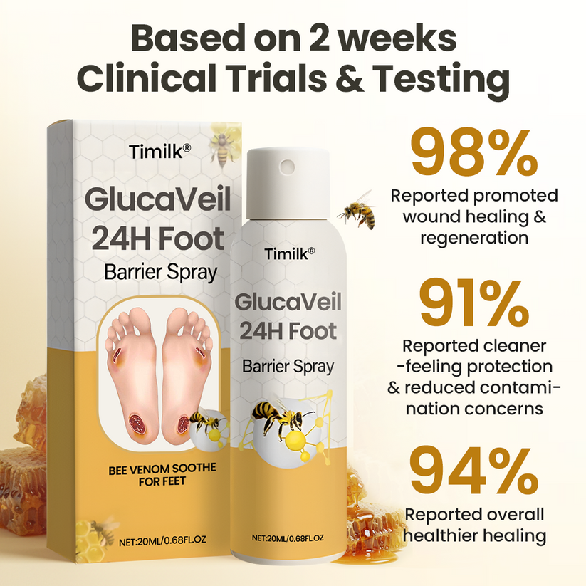 ⏳Limited-time 49% off⏰💥Timilk® GlucaVeil 24H Foot Barrier Spray