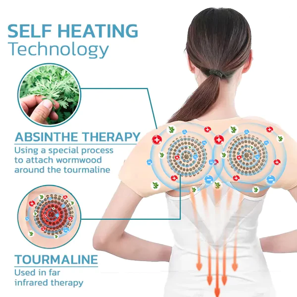 (🎁Limited time offer for one day)INBUZON™ Tourmaline Energy Mugwort Shoulder Rest