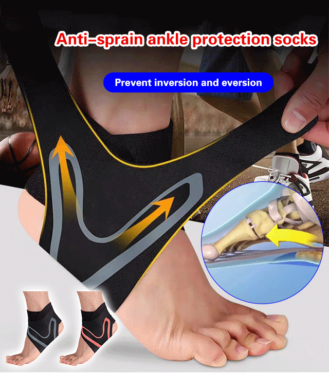 Anti-sprain ankle protection socks