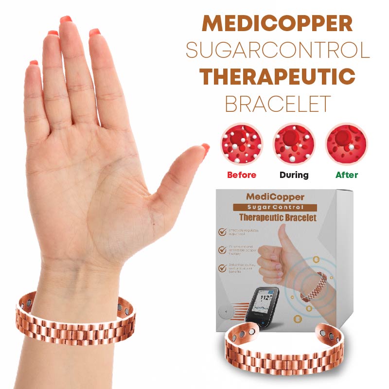 MediCopper Blood Sugar Regulation Medical Health Wristband
