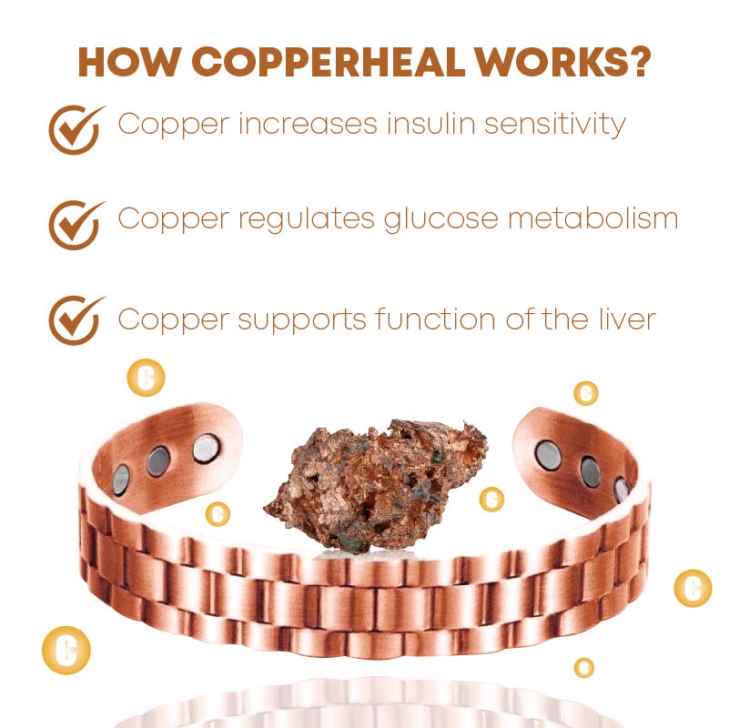 MediCopper Blood Sugar Regulation Medical Health Wristband