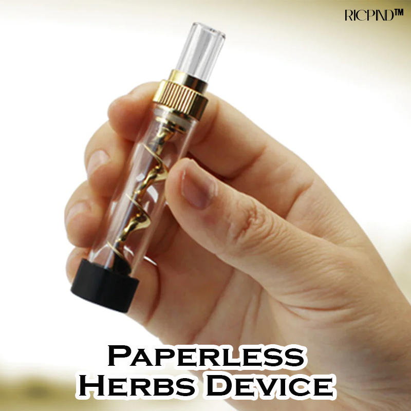 RICPIND Mini Glass SpiralDesign Pipe