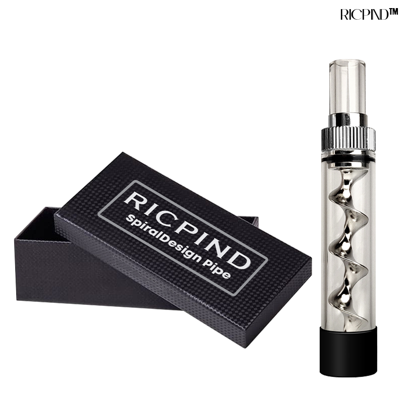 RICPIND Mini Glass SpiralDesign Pipe