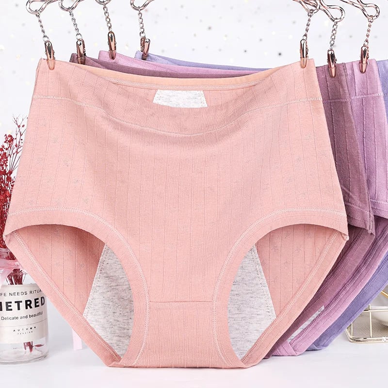 🔥  buy 1 get 1 free-High waist plus size cotton antibacterial and leak-proof physiological underwear