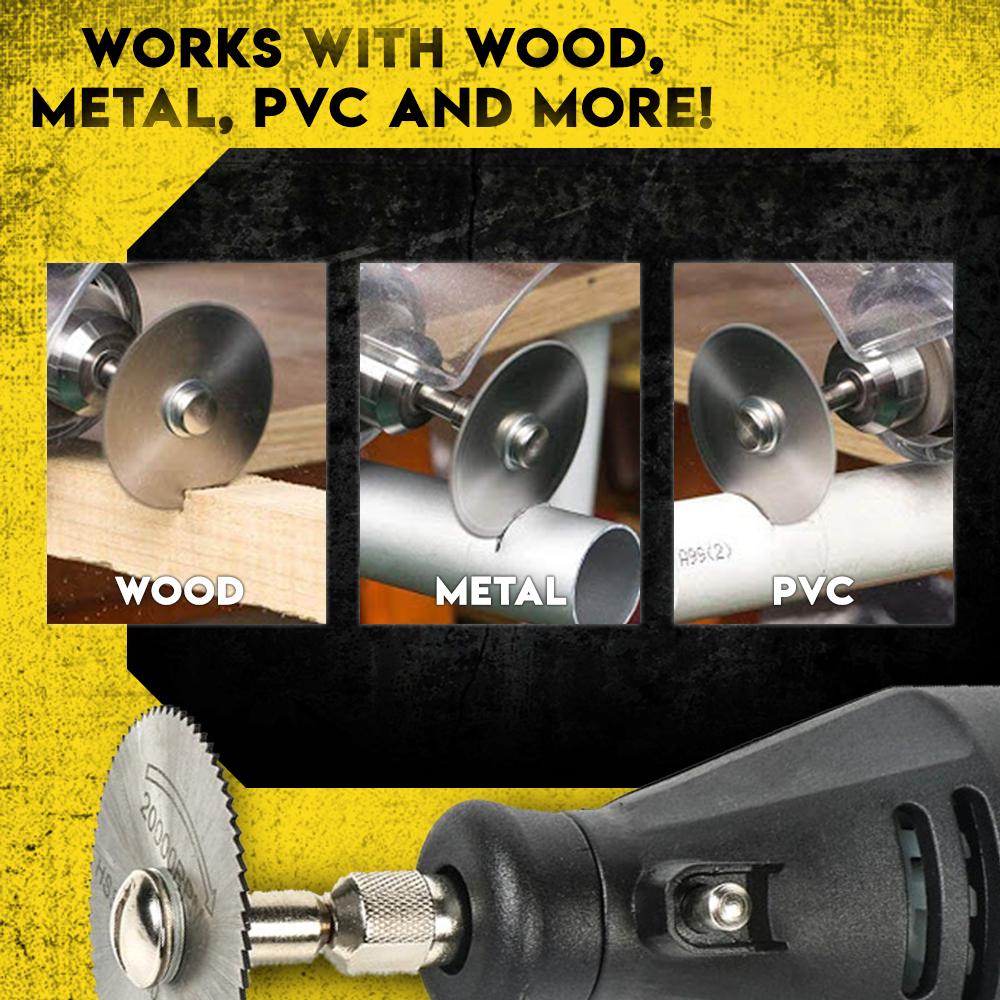 Disc Drill Blades and Mandrel (Set of 7) Home DazzyCandy