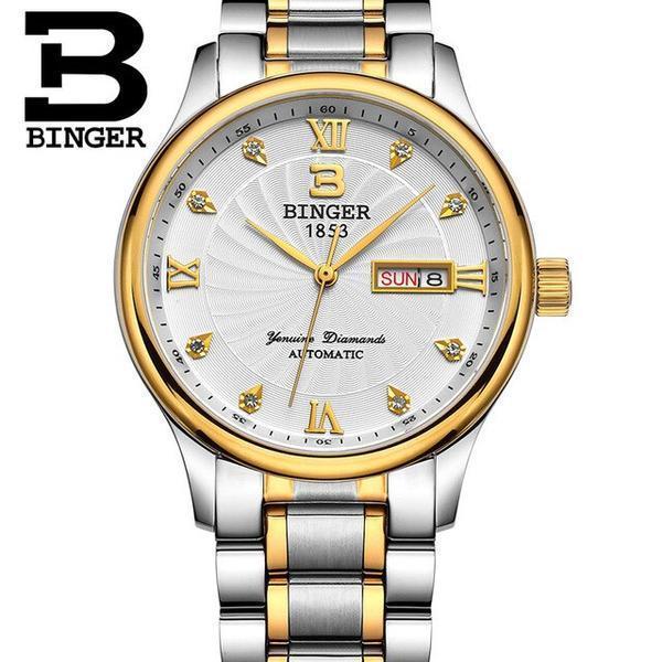 Binger Genuine Luxury Switzerland Quartz Watch HUSEYA