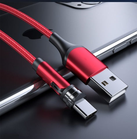 USB TYPE C 540 DEGREE ROTATING CHARGING CABLE 3 IN 1