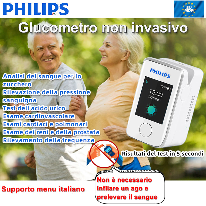 🩸【12 in 1】The latest non-invasive smart blood glucose meter from Philips🔥HOT SALE 45%🔥