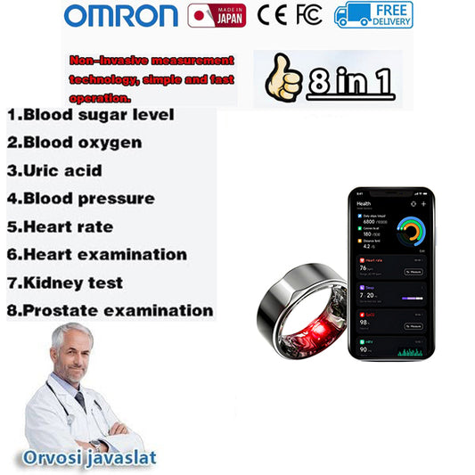 🔥LAST DAY Promotion 49% OFF🔥Omron 12-in-1 non-invasive blood glucose Smart Ring【🎌From japan🎌】