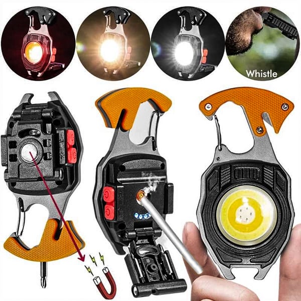 🔥2024 HOT SALE - Powerful Sxcpouw™ Multifunction Keychain Flashlight