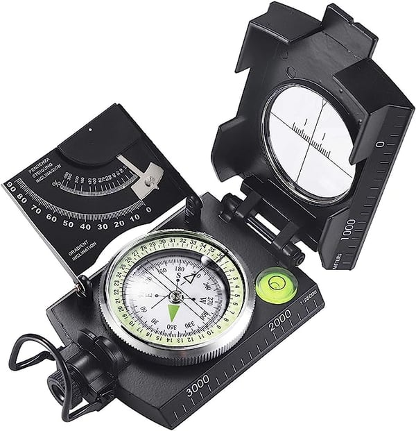 【FROM USA】Multifunctional Military Aiming Navigation Compass Compass 8 Reviews