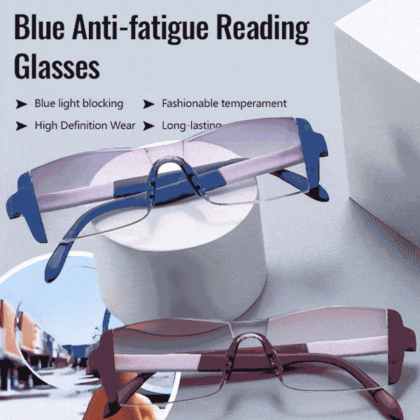 🔥Hot sale 🔥Blue Anti-Fatigue, Far and Near, Dual-purpose Reading Glasses