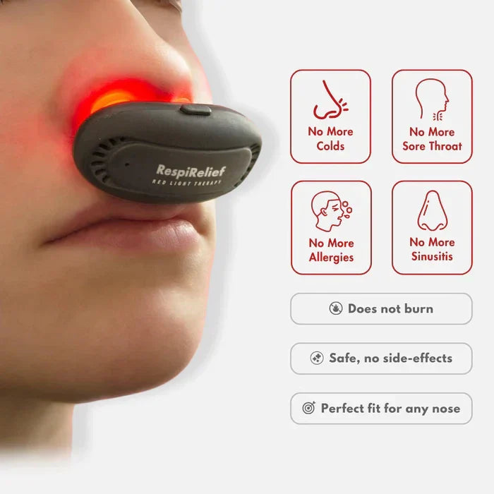 Sxcpouw™ RespiRelief Red Light Nasal Therapy Instrument