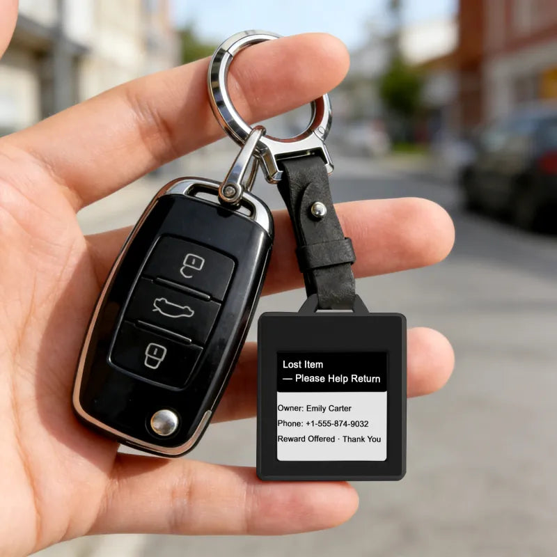 E-Ink Screen Tracker🔥🔥🔥Changeable Photo Display, Anti-Lost Locator with E-Ink Screen