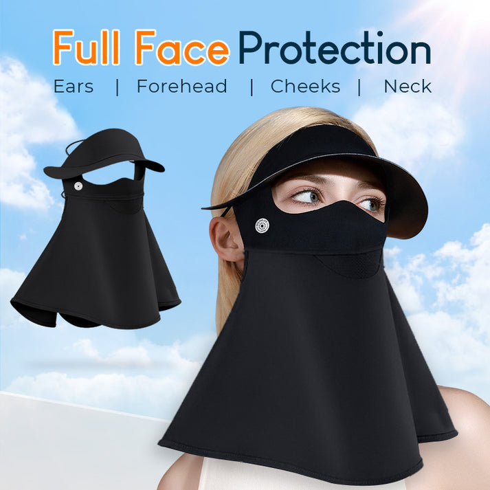 (🔥Hot Sale 49% OFF)Ice Silk Vinyl Full Face Sunscreen Mask