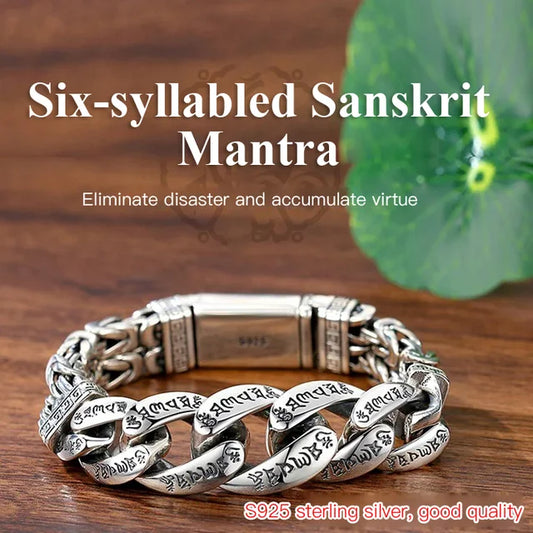 Six-syllabled Sanskrit Mantra Braided Lucky Bracelet