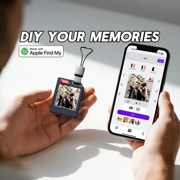 E-Ink Screen Tracker🔥🔥🔥Changeable Photo Display, Anti-Lost Locator with E-Ink Screen