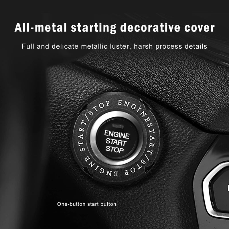 🔥Last Day Promotion - 49% OFF🎁⚡⚡Vehicle Start Button Zinc Alloy Cover