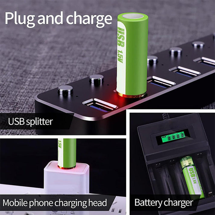 USB Rechargeable Constant Voltage Large Capacity Lithium Battery🔋