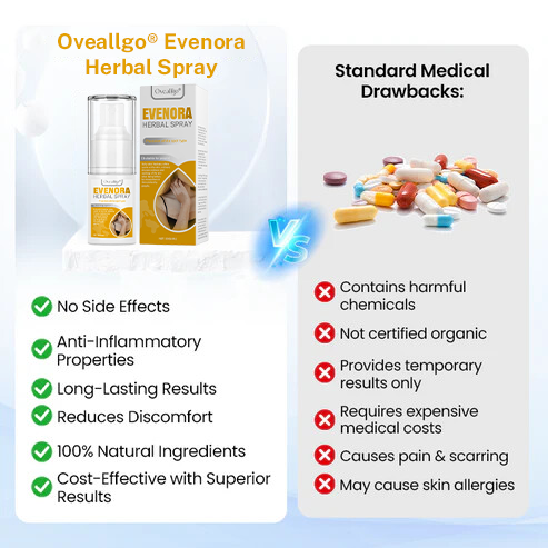 Oveallgo® Evenora Herbal Spray🔥Hot Sale - 48% OFF🌿