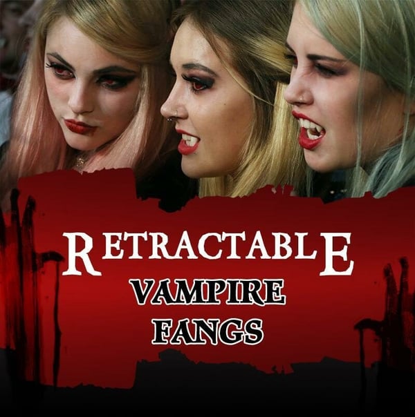 【🔥HOT SALE - 40% OFF】 Retractable Halloween Vampire Fangs