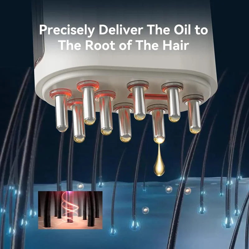 Deep Soothing Electric Hair Oil Applicator with Scalp Massage