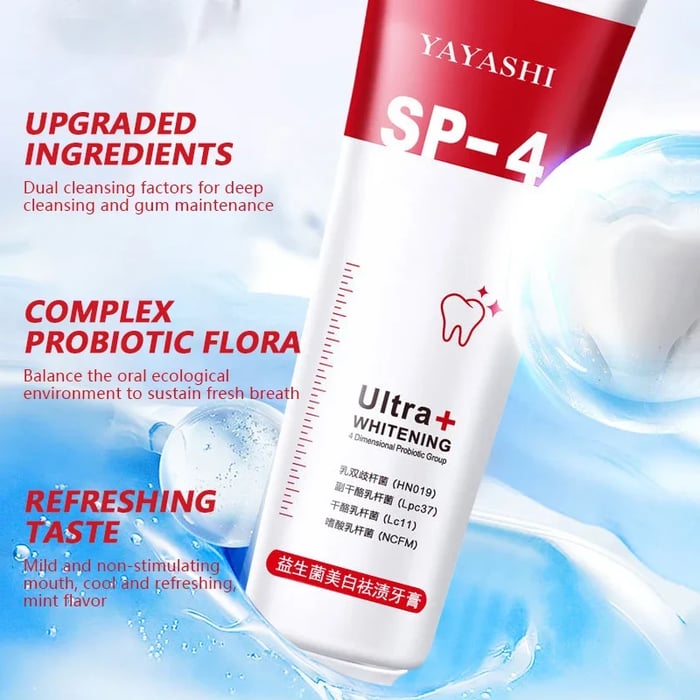 🔥2024 HOT SALE - YAYASHI SP-4™ Probiotic Whitening Toothpaste