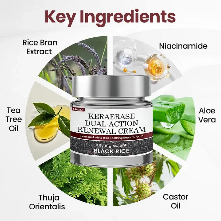 🔥Laozik®KeraErase Dual-Action Renewal Cream🔥The FDA-Approved Solution🌟 Official Store