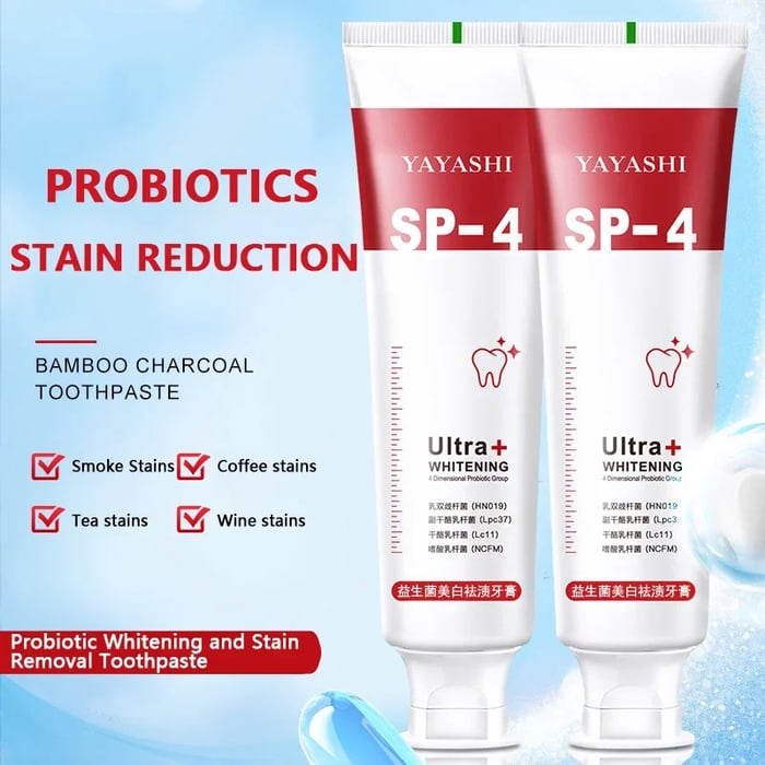 🔥2024 HOT SALE - YAYASHI SP-4™ Probiotic Whitening Toothpaste