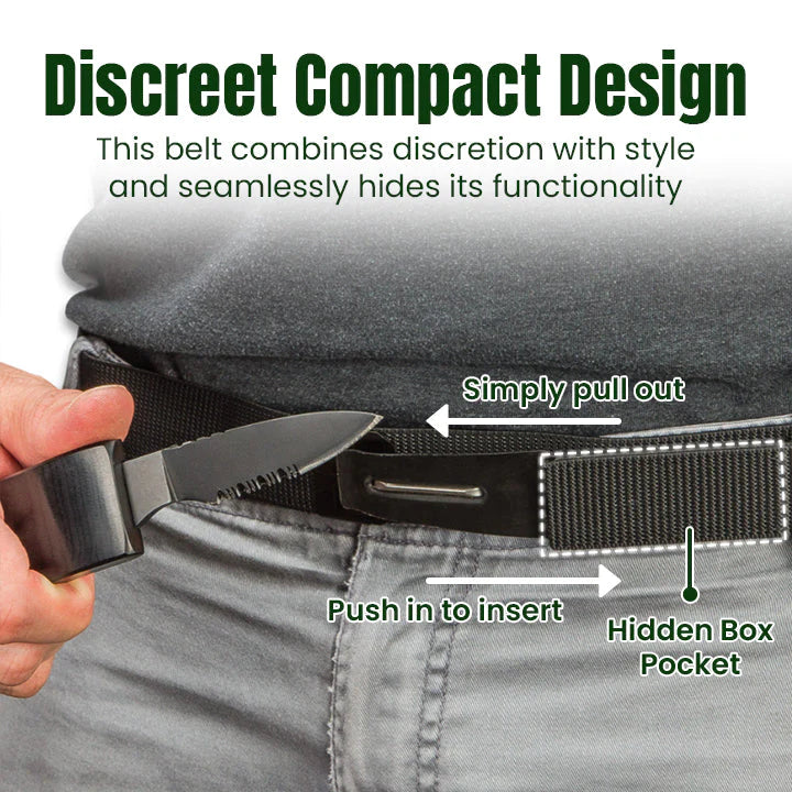 Ceoerty™ StealthShield Survival Knife Belt