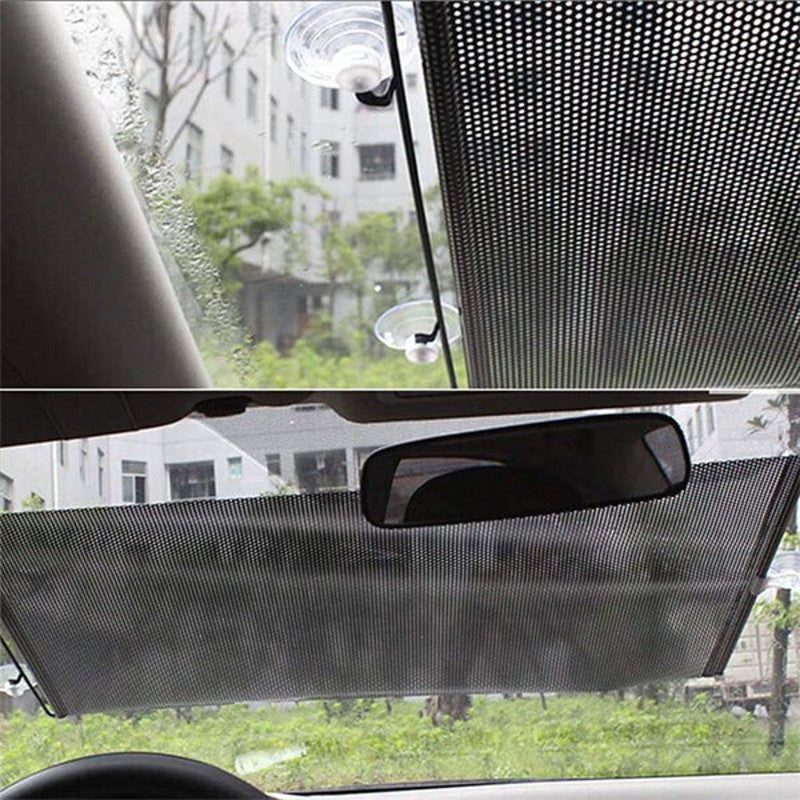 45*125CM car automatic roller blind sunshade heat insulation curtain car side block car telescopic sun block