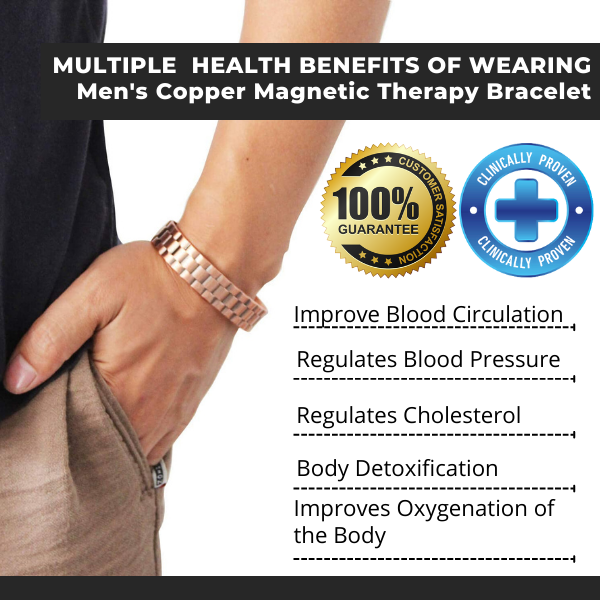 Menheal™ Pure Copper Magnetic Therapy Bioion Bracelet