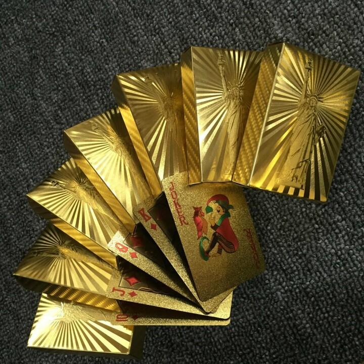 🔥 Luxury 24K Gold Foil Poker Playing Cards🔥