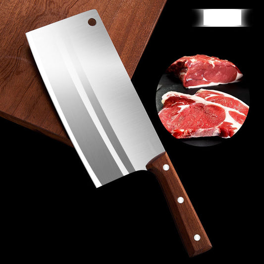 Imported from Japan, super strong kitchen knife, cut meat and bones easily.