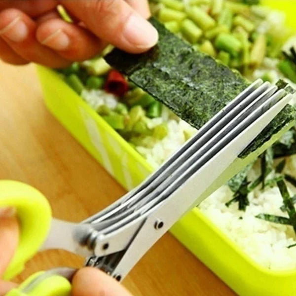 🔥BIG SALE - 50% OFF🔥 5 Blade Kitchen Salad Scissors