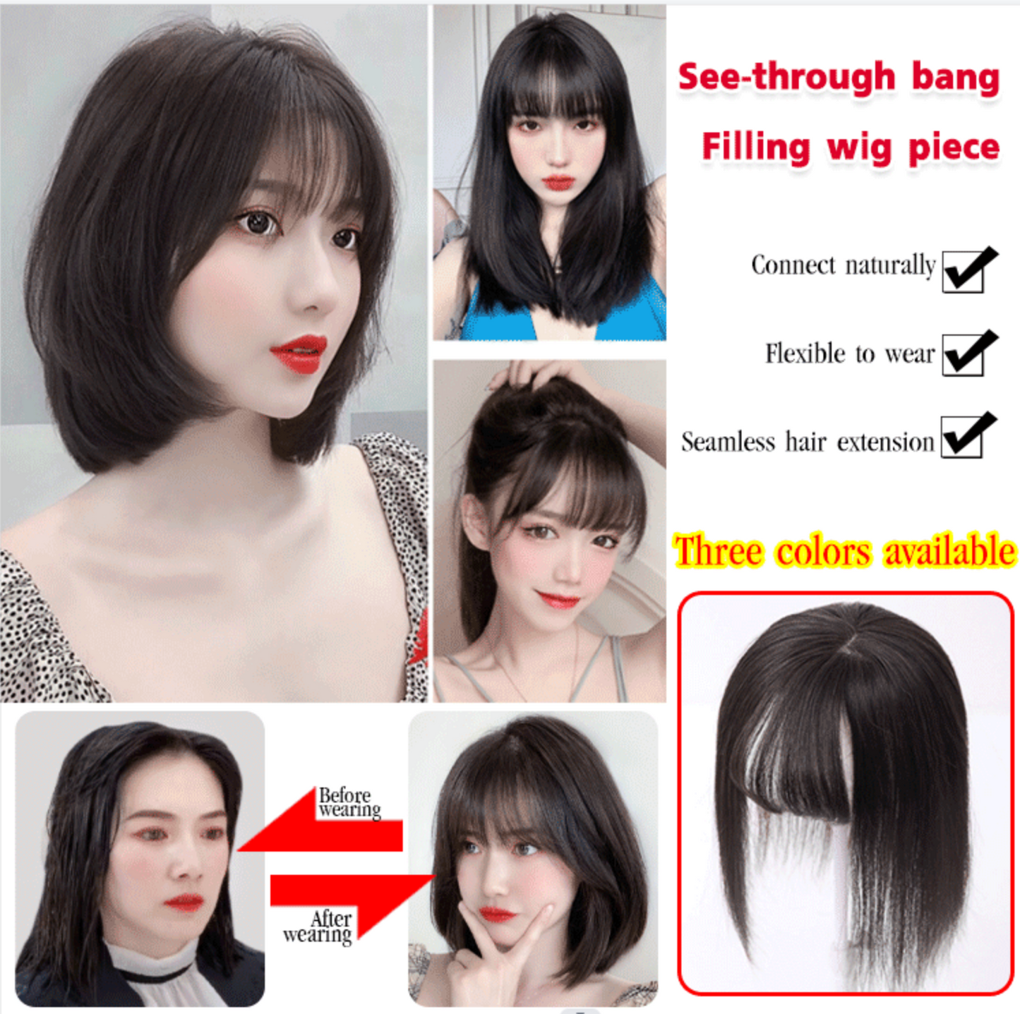 women's extended wig